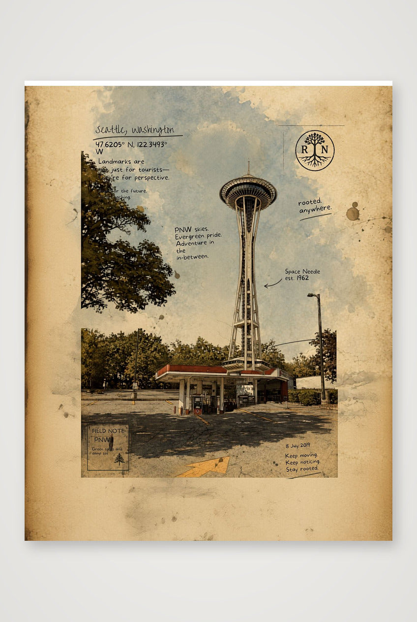 Seattle Poster — 28×35cm, 11×14" Print only
